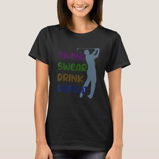 スイングウェアのドリンクリピート Tシャツ (正面)