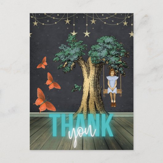 スイングスお洒落リアルの女の子 ポストカード (正面)