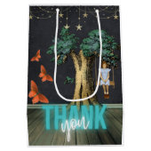 スイングスお洒落リアルの女の子 ミディアムペーパーバッグ (裏面)