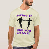 スイングダンサーTと同じようにスイング踊り Tシャツ (正面)