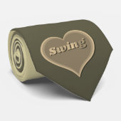 スイングダンスラブハートネックタイ ネクタイ (ロール)