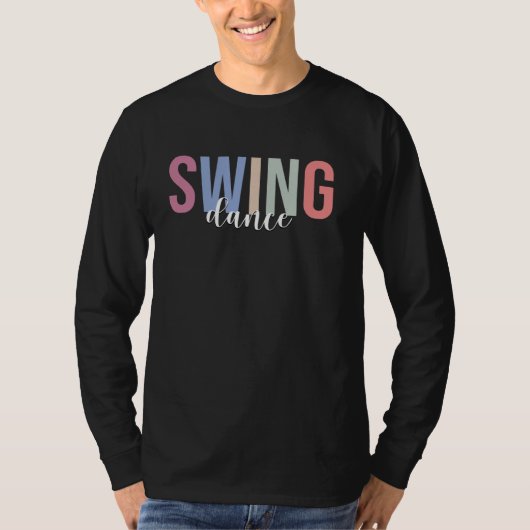 スイングダンス踊りスイングダンサー Tシャツ (正面)
