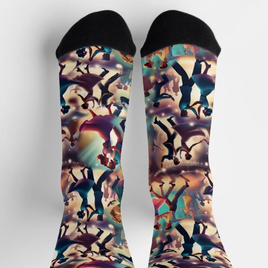 スイングダンス ソックス (上部)