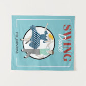 スイングダンス タペストリー (正面(横))