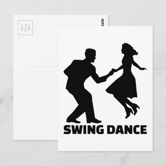 スイングダンス ポストカード (正面/裏面)