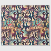 スイングダンス ラッピングペーパー (フラット)