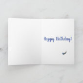 スイングバースデーカードにチキンを刻印する カード (内部)