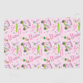 スイングピンクゴルファー乳がん認識度 ゴルフタオル (横)