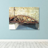 スイングブリッジのモデル キャンバスプリント (インサイチュ (ウッドフロア))