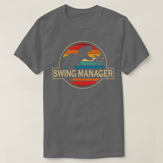 スイングマネージャー恐竜 Tシャツ (デザイン正面)