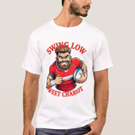 スイングロー・パワーラン・カートゥーンラグビーチャージ Tシャツ