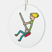 スイング中 セラミックオーナメント (左)