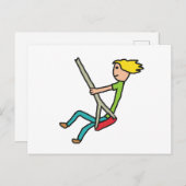 スイング中 ポストカード (正面/裏面)