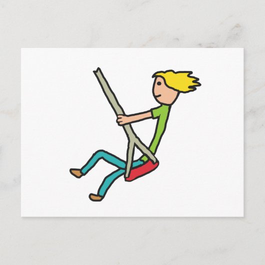 スイング中 ポストカード (正面)