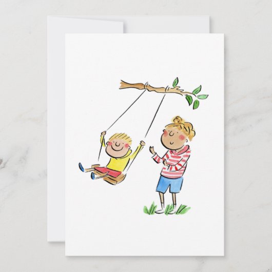 スイング時に 招待状 (正面)