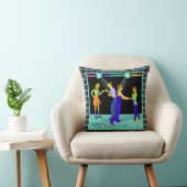 スイング踊りカップルとスポットライト クッション (椅子)