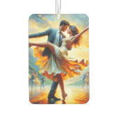 スイング踊りレトロヴィンテージ高ファッション カーエアーフレッシュナー (裏面)