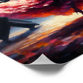 スイング踊り社交ダンス踊りダンサーダンス ポスター (角)