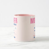 スイーカスタムト最高のマムギフトマグ マグカップ (中央)