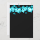 スイーガーリート16バースデーパーティティール（緑がかった色）灯 招待状 (裏面)