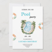 スイークールプ誕生日パーティーの招待状 招待状 (正面)