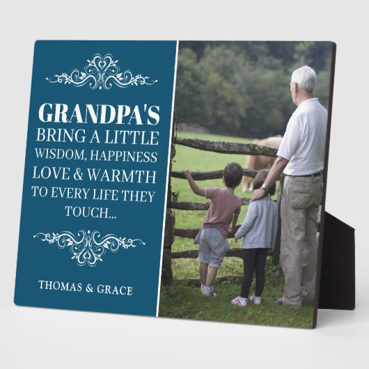 スイースタイリッシュトじいちゃん引用文写真 フォトプラーク (側面)