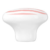 スイーターピンクホワイトウォーターカラーストライプ セラミックノブ (側面)