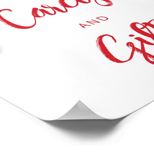 スイーツさくらんぼカードとギフトポスター ポスター (角)