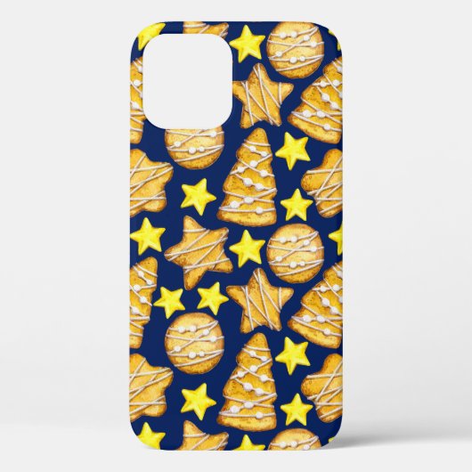 スイーツとイエローセントのクリスマスシームレスなパターン Case-Mate iPhoneケース (裏面)
