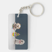 スイーツとパップスKeychain キーホルダー (裏面)