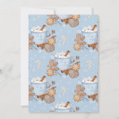 スイーツとベビーベビーシャワー外は冷たいイン 招待状 (裏面)