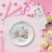 スイーツとベビーベビーシャワー外は寒いパパパニコロウ ペーパープレート (パーティー)