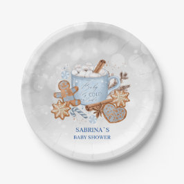 スイーツとベビーベビーシャワー外は寒いパパパニコロウ ペーパープレート