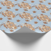 スイーツとベビー外は寒い ラッピングペーパー (角)