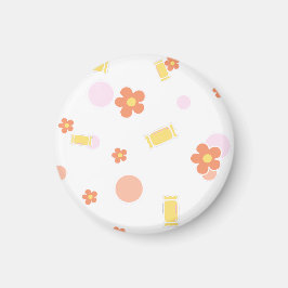 スイーツと花 マグネット