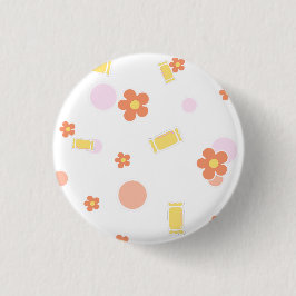 スイーツと花 缶バッジ