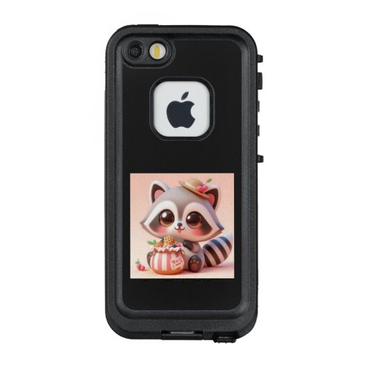 スイーツの国のアライグマ王子 LifeProof iPhoneケース (裏面)