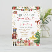 スイーツの国 くるみ割り人形 クリスマス 誕生日 招待状 (スタンド正面)