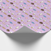 スイーツをテーマにした包装紙 ラッピングペーパー (角)