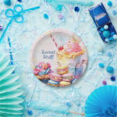 スイーツをテーマにした誕生日食器 ペーパープレート (パーティー)