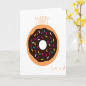 スイーツを持って来る カード (黄色い花)