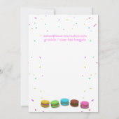 スイーツアイスクリーム写真ANY AGE誕生パーティー 招待状 (裏面)