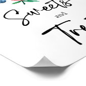 スイーツアンドトリートストロベリーファースト誕生日 ポスター (角)