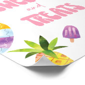 スイーツアンドトリートデザートステーションサイン ポスター (角)