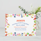 スイーツアンドトリートバースデーパーティー 招待状 (スタンド正面)