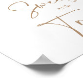 スイーツアンドトリートボホフローラパンパスシャワーサイン ポスター (角)