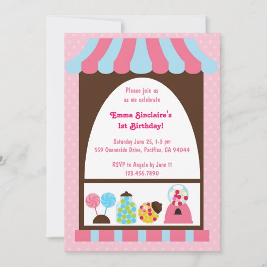 スイーツアンドトリート招待状2 招待状 (正面)