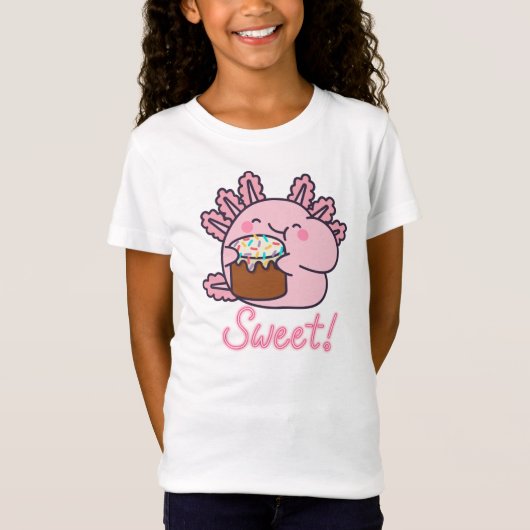 スイーツウーパールーパー スプリンクル大好き Tシャツ (正面)