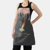 スイーツカップケーキバラ金ゴールドドリップベーカリー エプロン (インサイチュ)