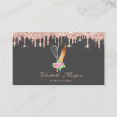 スイーツカップケーキバラ金ゴールドドリップベーカリー 名刺 (正面)